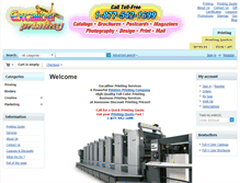 Tablet Screenshot of excaliberprinting.com